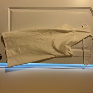 White one shoulder spandex dress. Size medium